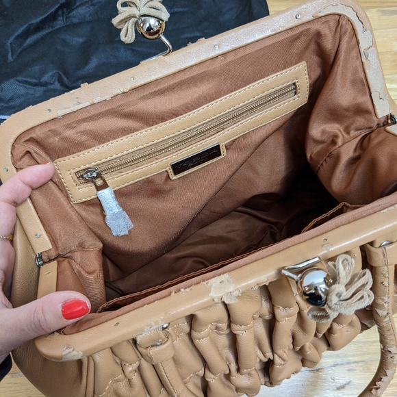 Tosca blu tan leather handbag - Picture 3 of 4